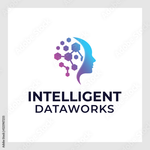 design logo with a symbol of the human mindset