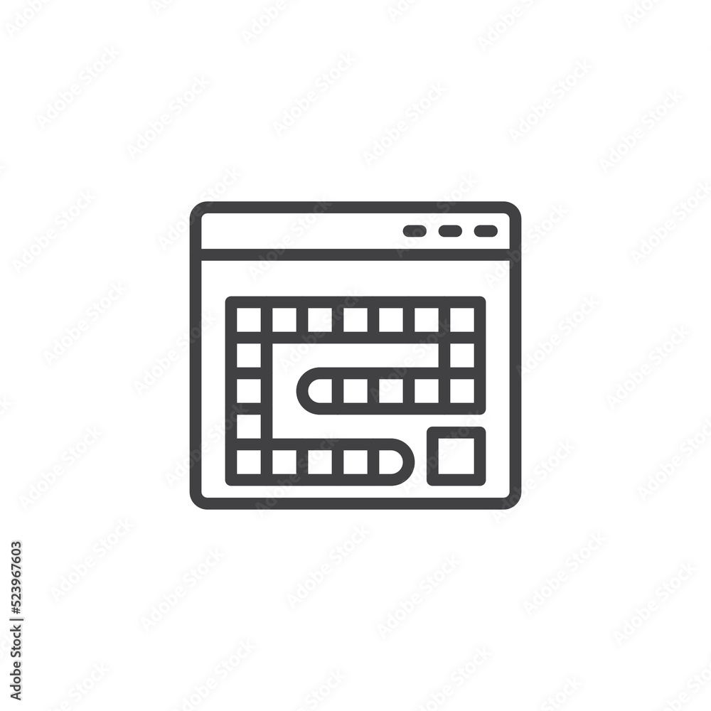 Internet cyber attack line icon Internet cyber attack line icon