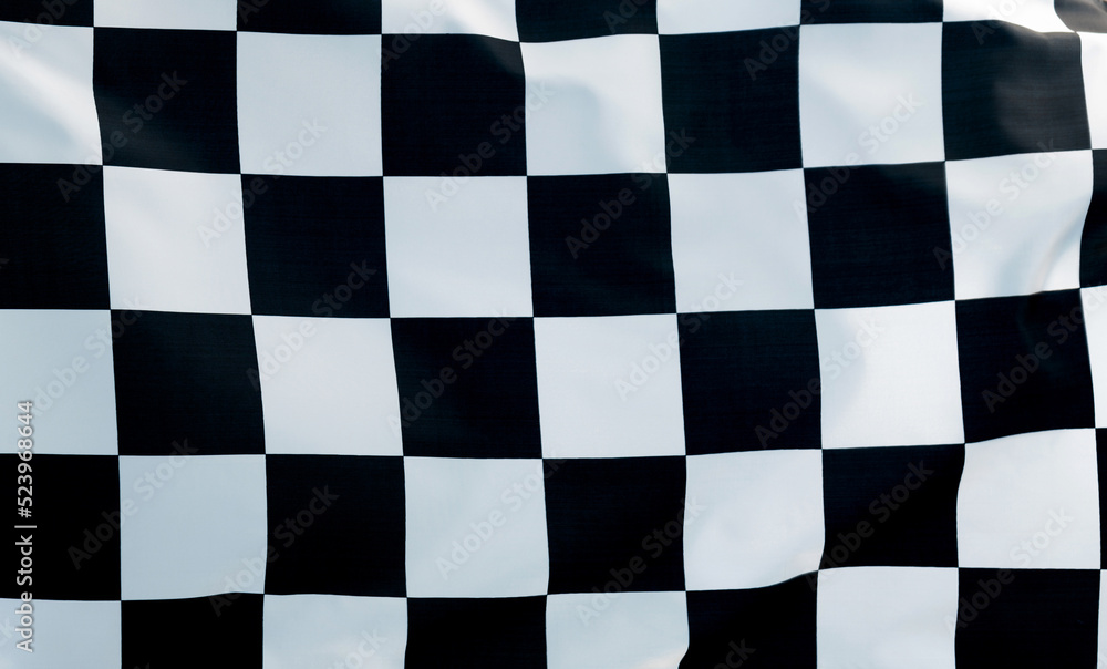 Fototapeta premium Close up of checkered flag background