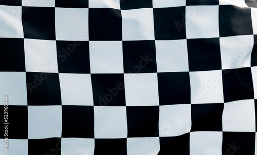 Close up of checkered flag background