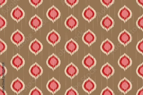 Ikat geometric folklore ornament with tribal ethnic seamless striped pattern Aztec style. oriental pattern traditional Design for background, clothing, wrapping, Batik, fabric, vector, illustration.