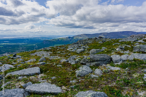 Khibiny Mountains. Ski resort- Arctic region of Russia is a popular hiking trail