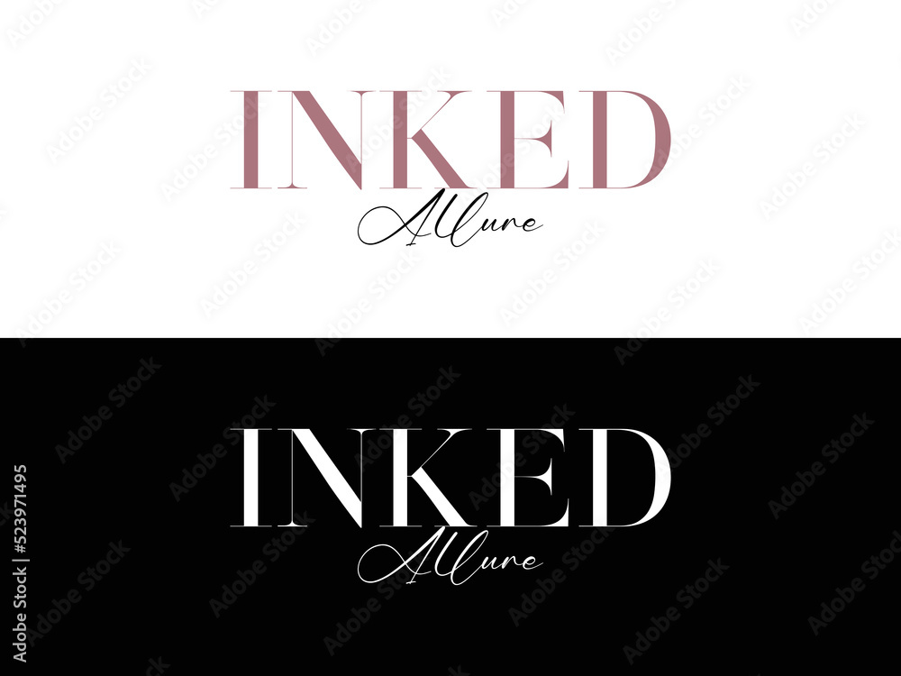 Obraz premium Inked Ailure logo design vector template.eps
