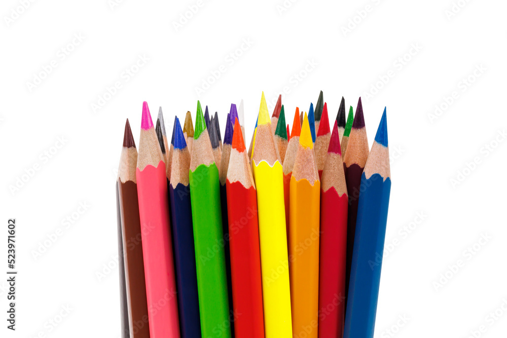 Group of coloured pencils Group of coloured pencils