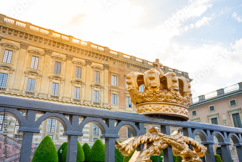 Photography Golden crown at Royal Palace in Stockholm