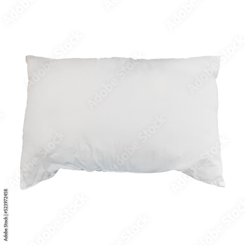 white pillow, isolated on transparent background - PNG format.