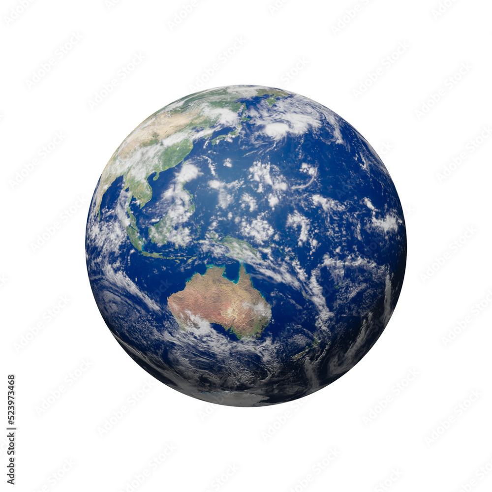 3d rendering, Planet Earth globe, isolated on transparent background - PNG  format. Illustration Stock | Adobe Stock