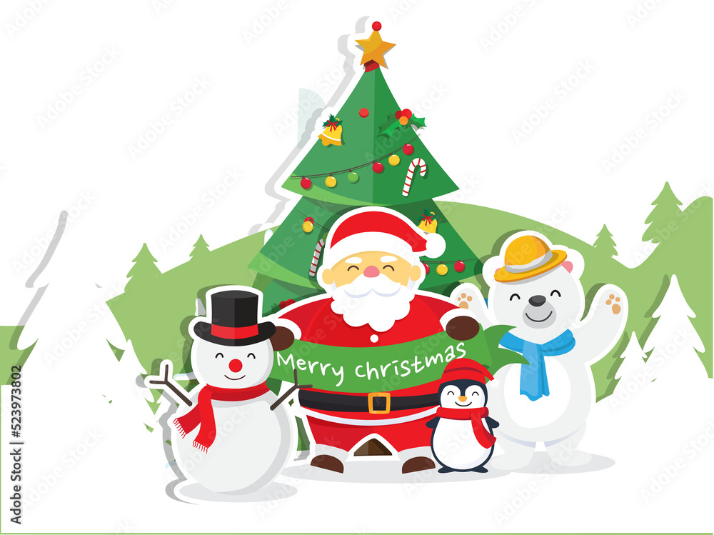 Christmas with Santa Claus Merry Christmas Christmas with Santa Claus Merry Christmas