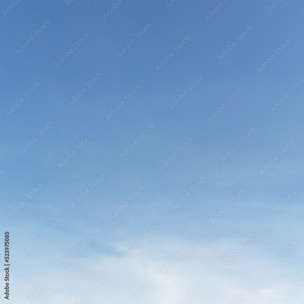 sky space with white clouds in sunny day