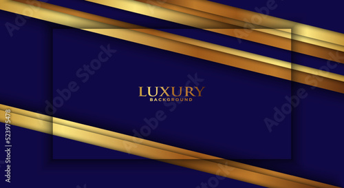 Luxury navy blue background combine with glowing golden lines.