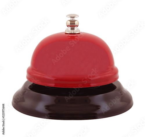 red ring bell isolated on transparent background png file photo