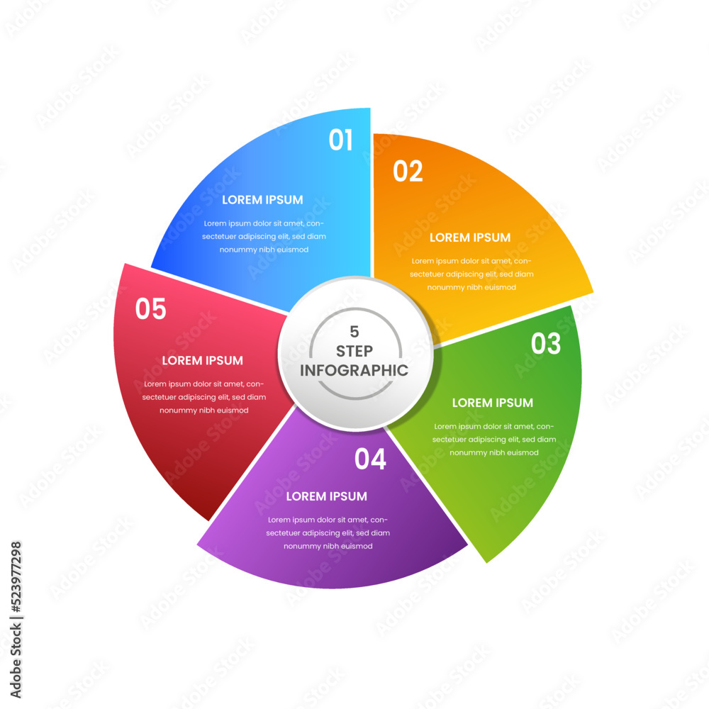 bussines circle chart template for presentation bussines circle chart template for presentation