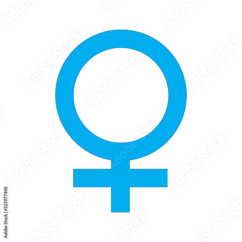 Gender female Icon on transparent background - PNG format.