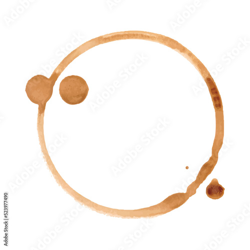 Photos coffee stain on transparent background - PNG format.