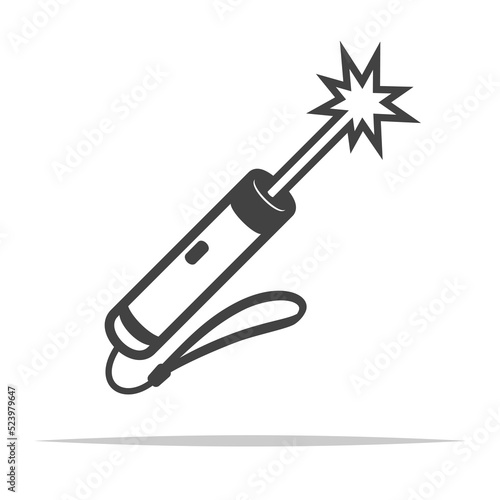 Laser pointer icon transparent vector isolated