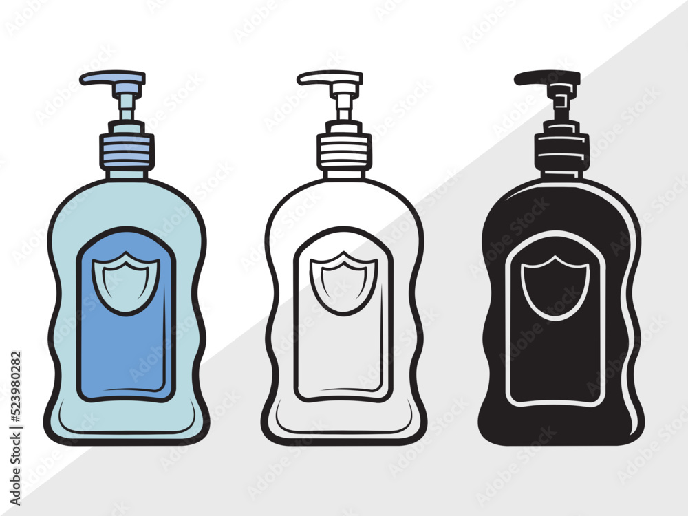 Hand Sanitizer Clipart SVG | Sanitizer Svg | Sanitizer Bottle Svg