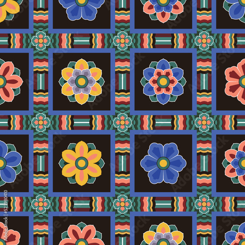 Dan-cheong. Korean traditional temple art.