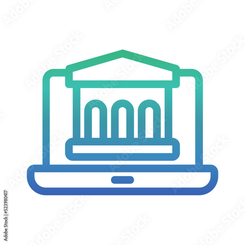 Online Banking gradient icon