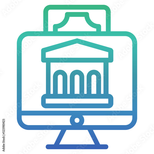 Online Banking gradient icon