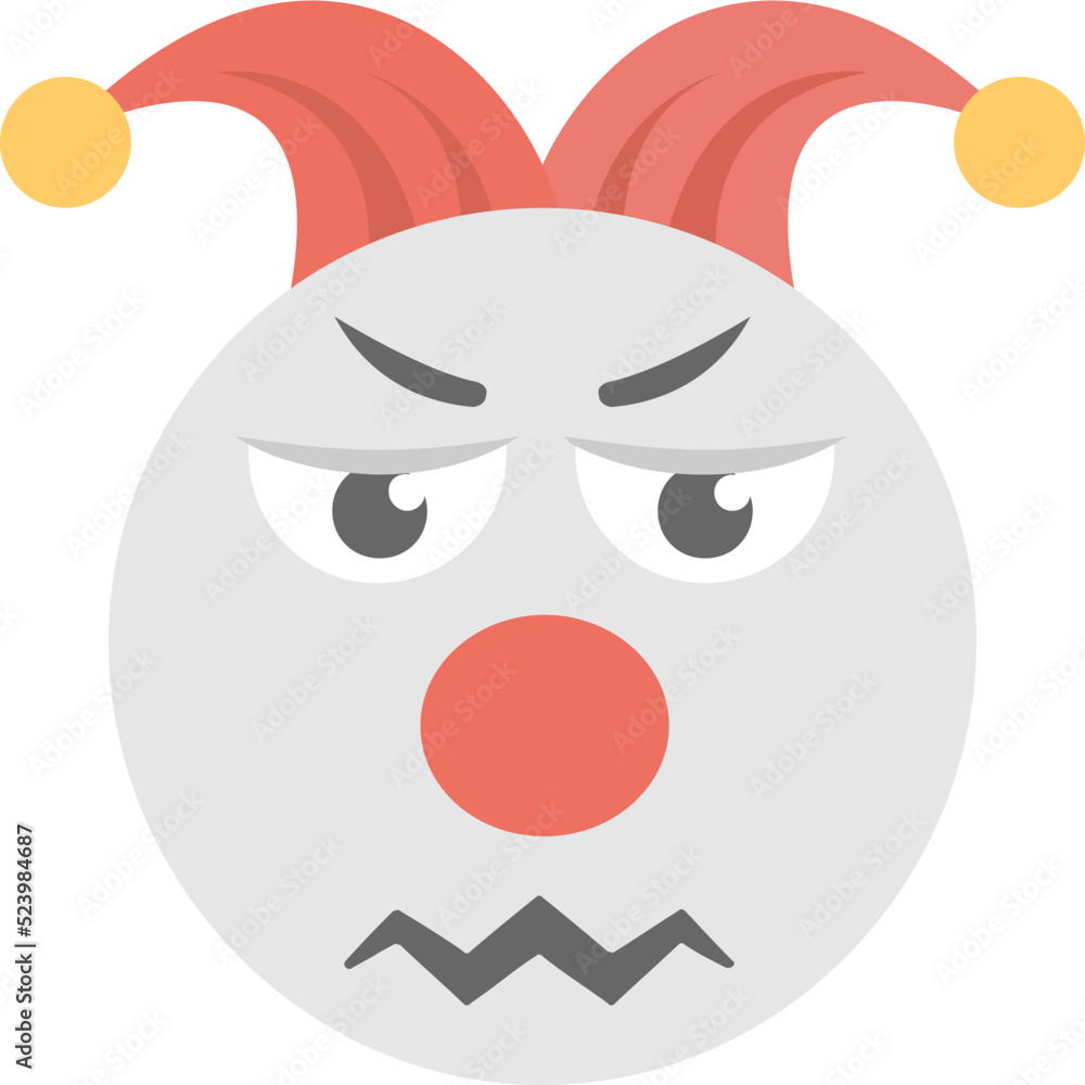 Naklejka premium Confused Emoji
