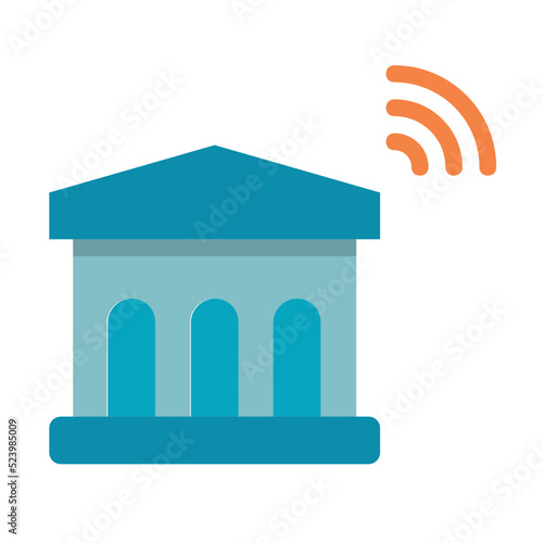 Online Banking flat icon.