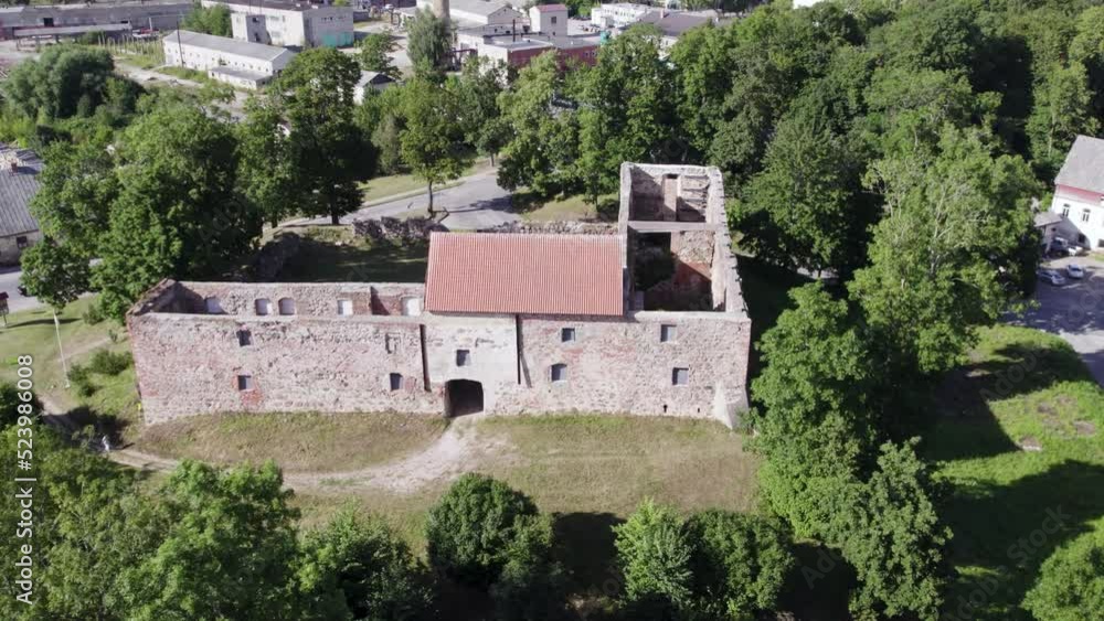 The ruins of the Aispute Castle. The ruins of the Aispute Castle.