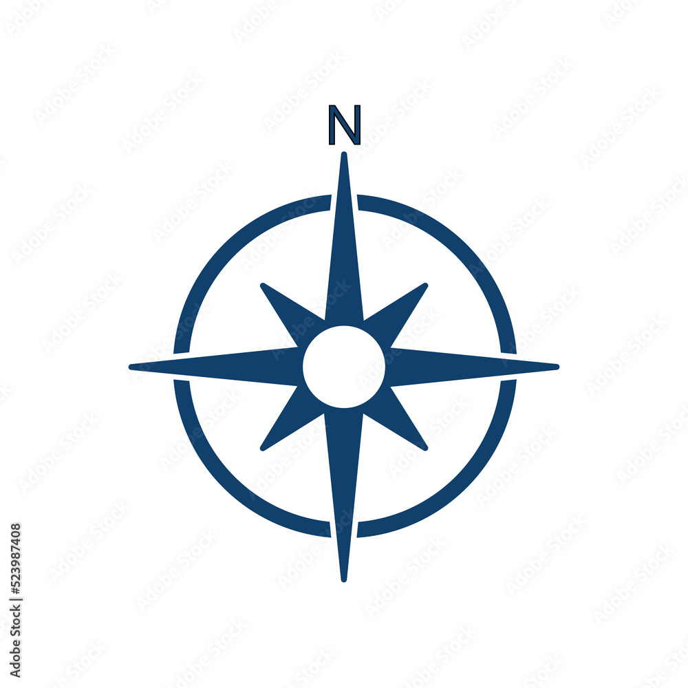 North symbol. Vector compass on an isolated background. Direction North. Vector compass icon
North symbol. Vector compass on an isolated background. Direction North. Vector compass icon