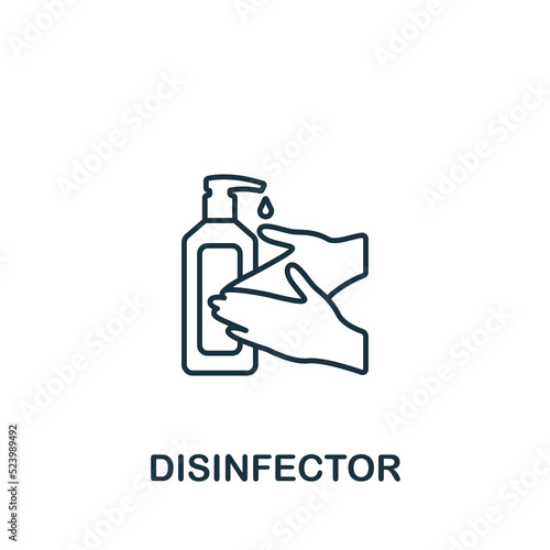 Disinfector icon. Line simple icon for templates, web design and infographics