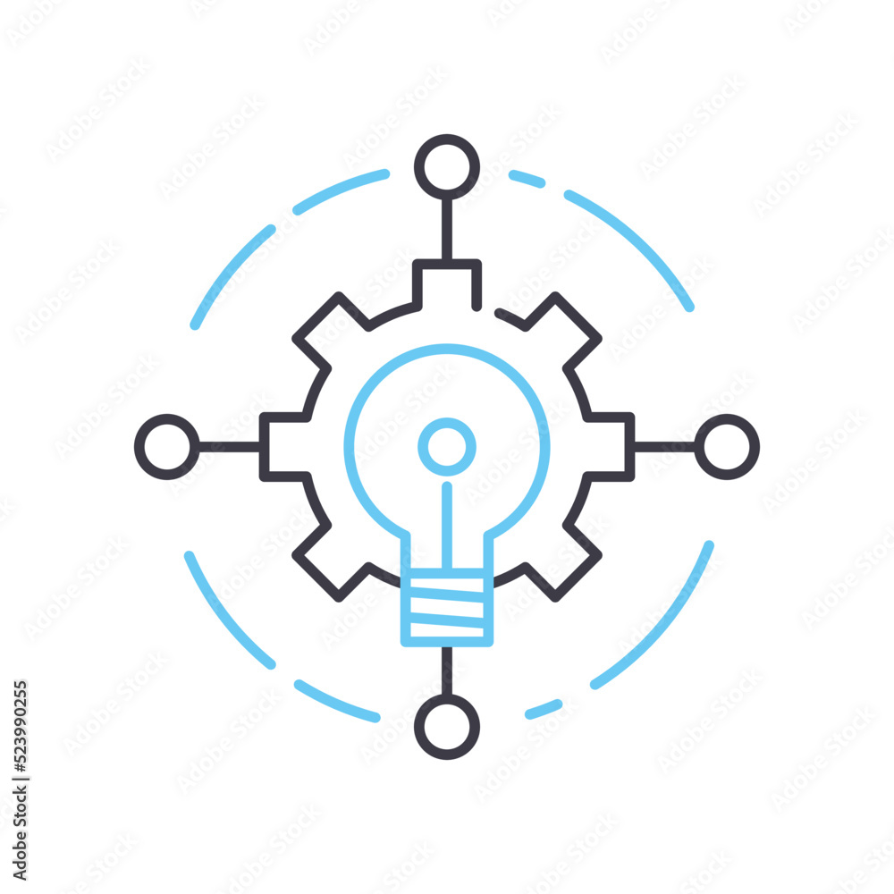 insight line icon, outline symbol, vector illustration, concept sign insight line icon, outline symbol, vector illustration, concept sign