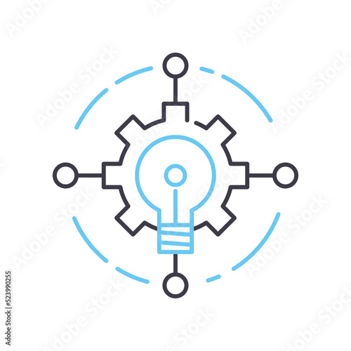 insight line icon, outline symbol, vector illustration, concept sign