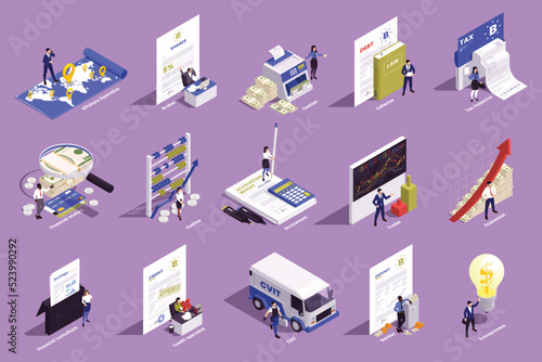 Financial Professions Icon Set