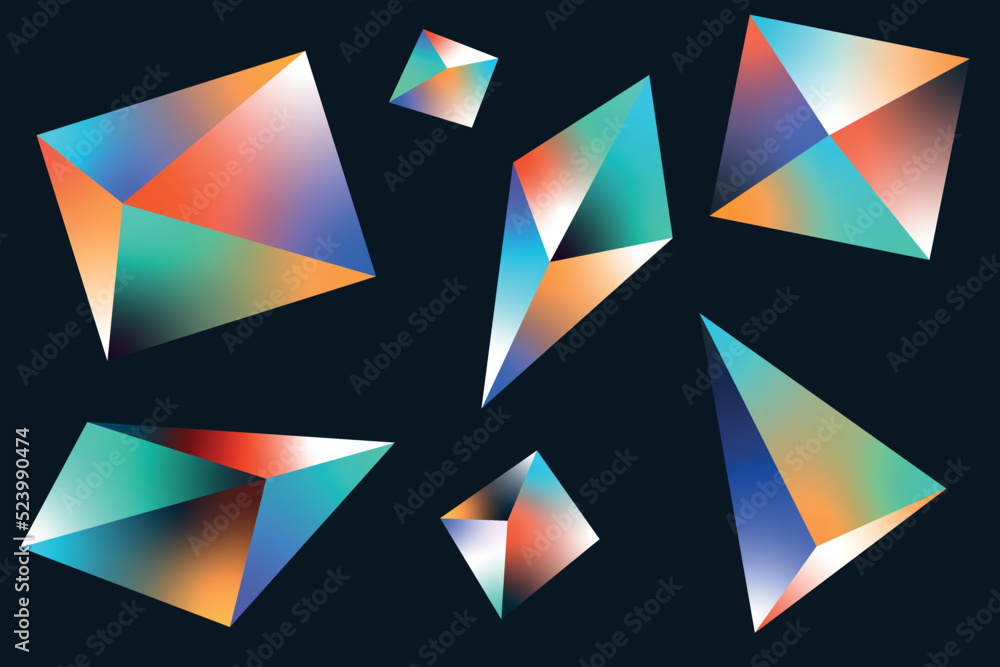 Abstract Gradient Graphic Elements Abstract Gradient Graphic Elements