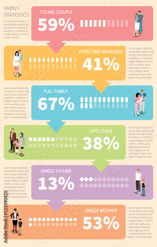 People Generations Isometric Poster