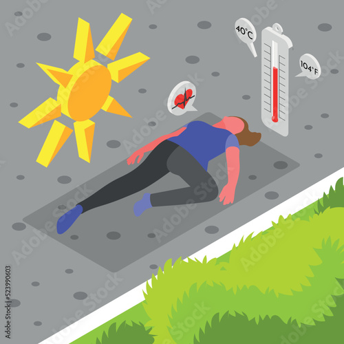 Sunstroke On Street Composition