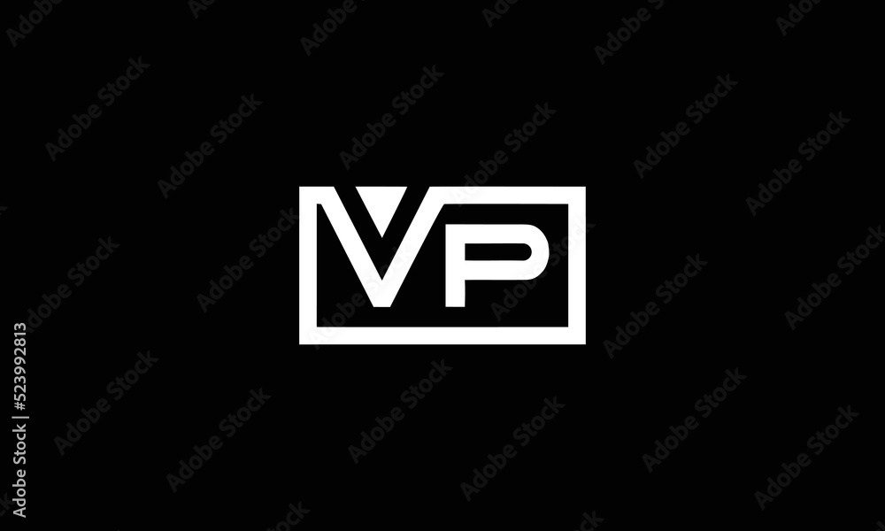  Alphabet letters icon logo VP 