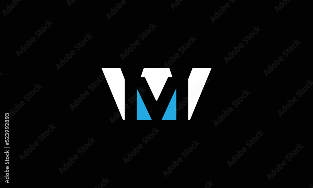MW WM letter logo design vector template MW WM letter logo design vector template