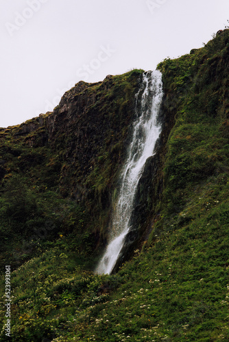 waterfall on the rocks