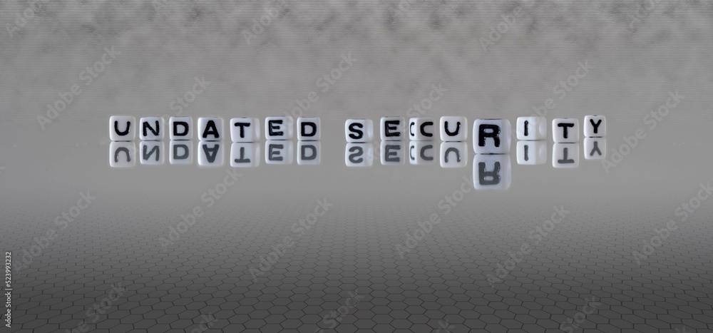undated security word or concept represented by black and white letter