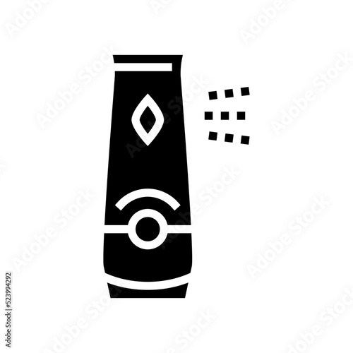 automatic air freshener glyph icon vector. automatic air freshener sign. isolated symbol illustration
