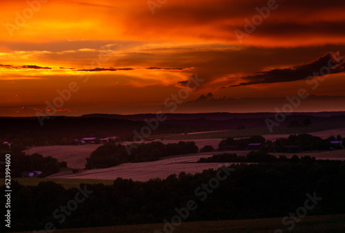 sunset over the sea