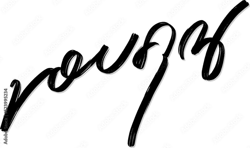 khob khun, Thank you. Hand written lettering. Stock Illustration ...