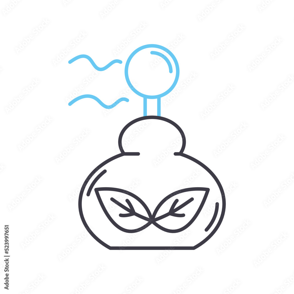 natural fragrance line icon, outline symbol, vector illustration, concept sign natural fragrance line icon, outline symbol, vector illustration, concept sign