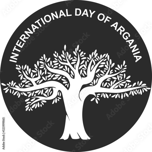 International day of Argania symbol vector