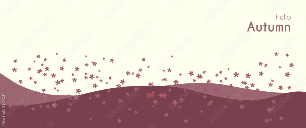 Autumn leaves or flowers splash vector design concept, hello autumn, autumn season, can be used for autumn card, autumn background, autumn sale offer.