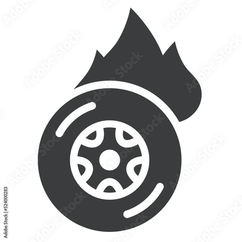 Tyre Burnout Icon