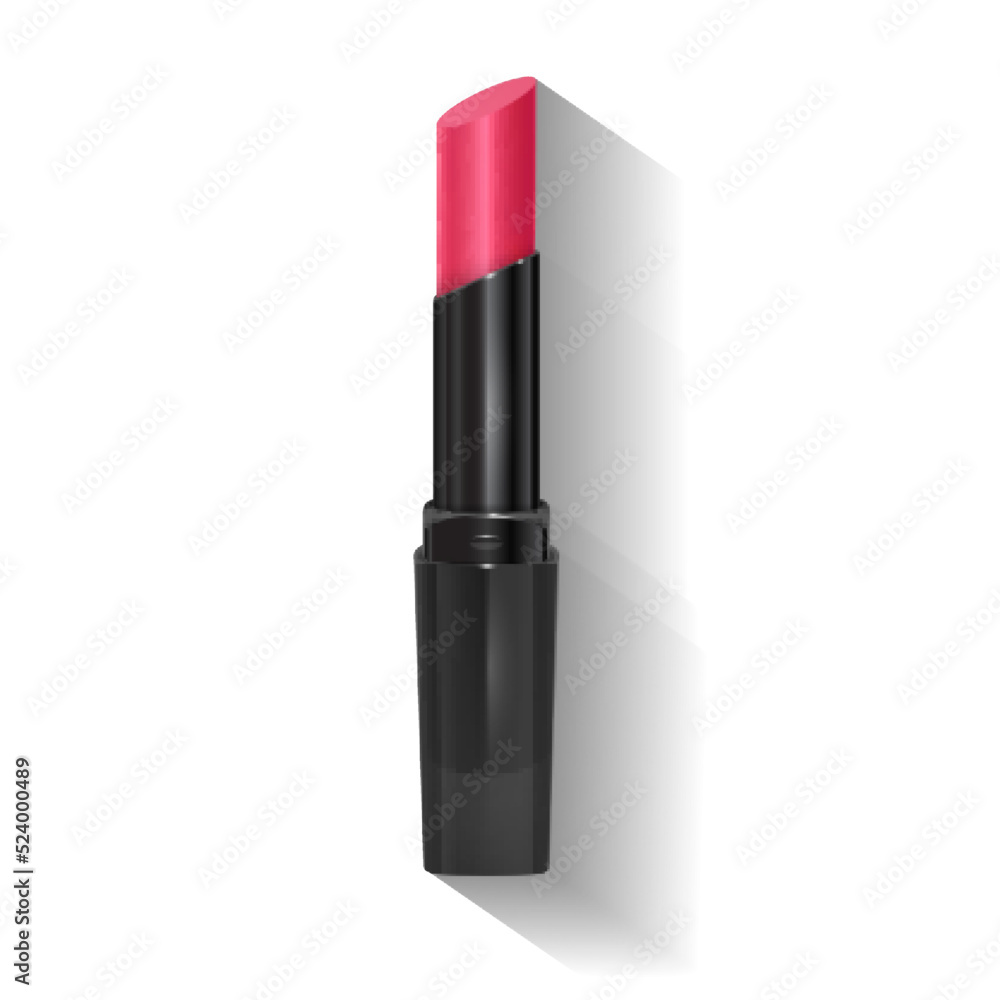 Pink lipstick, isolated on white background vector format Pink lipstick, isolated on white background vector format