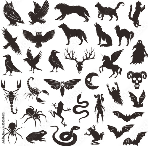 Halloween characters collection.