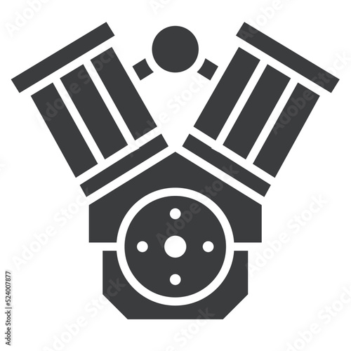 V-Twin Engine Icon