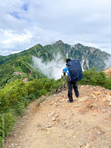 鹿島槍ヶ岳 登山道