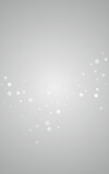 Gray Snow Vector Gray Background. Holiday